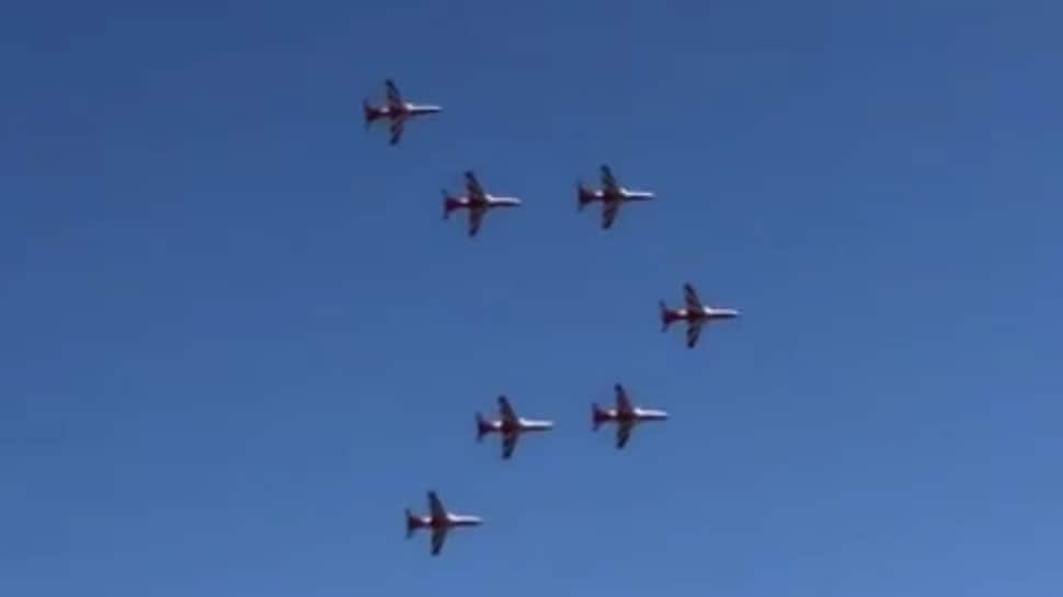 Watch: Surya Kiran&#039;s diamond formation to honour Wing Commander Sahil Gandhi