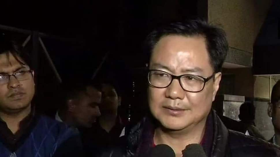 Kiren Rijiju visits injured DIG of Jammu and Kashmir Police in AIIMS