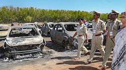 Overheated silencer of vehicle may have caused Aero India fire
