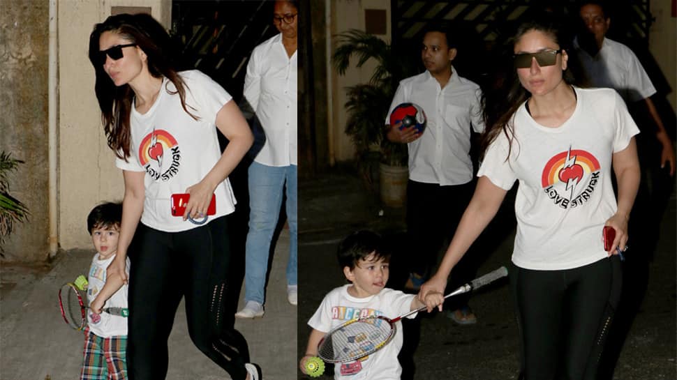 Move over horse-riding, Taimur Ali Khan now learns how to play badminton - See pics
