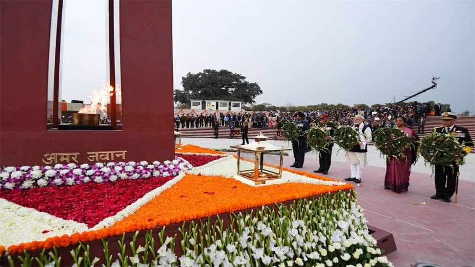 PM Modi salutes India&#039;s soldiers, pens message of gratitude at National War Memorial