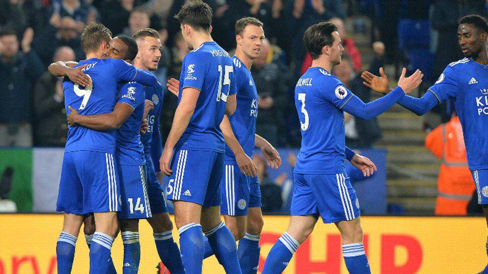 EPL: Leicester City beat Brighton 2-1 as Brendan Rodgers watches on