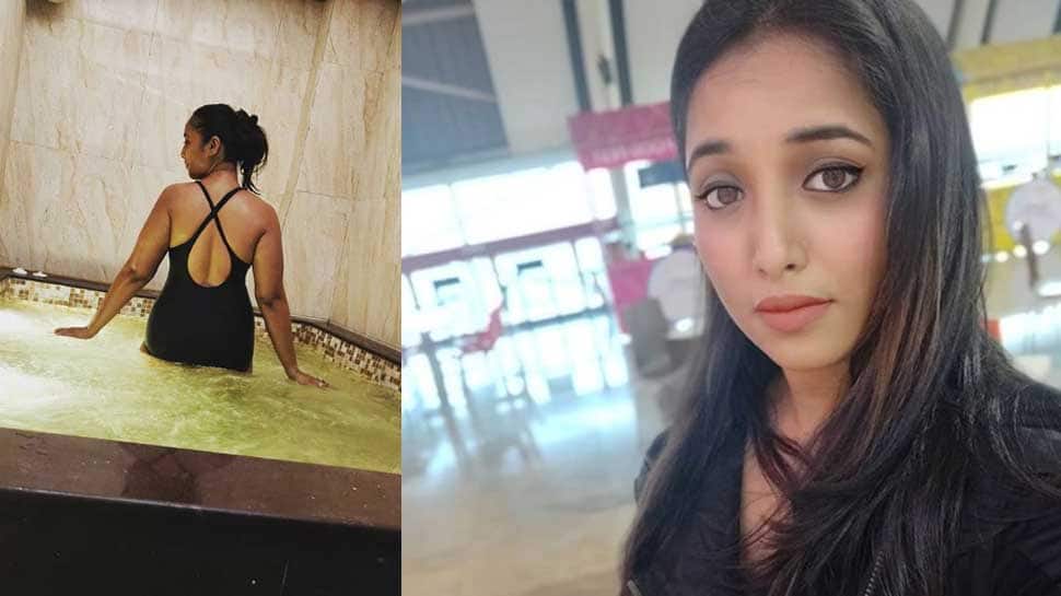 Rani Chatterjee chills in a jacuzzi, shares pic donning a black swimsuit