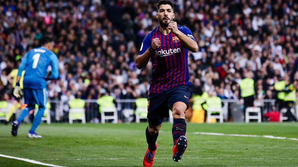 Luis Suarez double helps Barcelona triumph 3-0 against arch-rivals Real Madrid