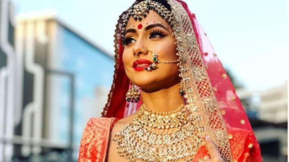 Hina Khan exudes elegance as &#039;Komo The Bong Bride&#039;—Pics