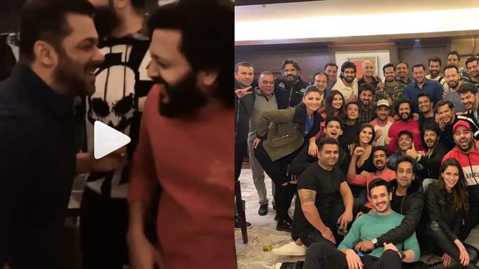 Salman Khan, Bobby Deol, Riteish Deshmukh sing and dance to a medley of Bollywood songs—Watch 