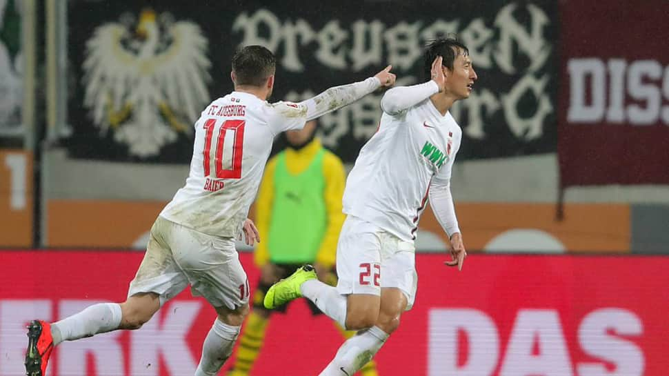 Bundesliga: Ji Dong-won strikes twice as Augsburg shock Borussia Dortmund