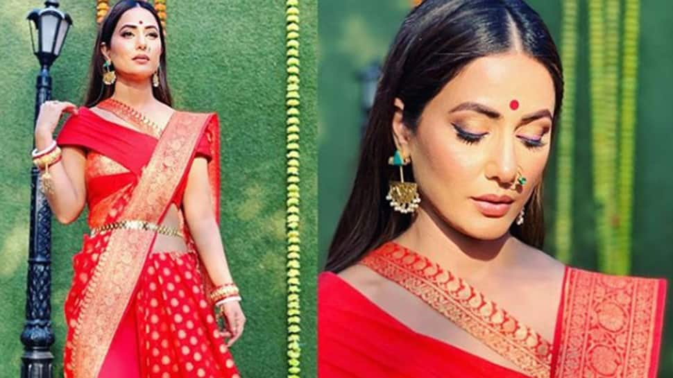 Hina Khan&#039;s ethnic look will make you go weak in the knees—Pics