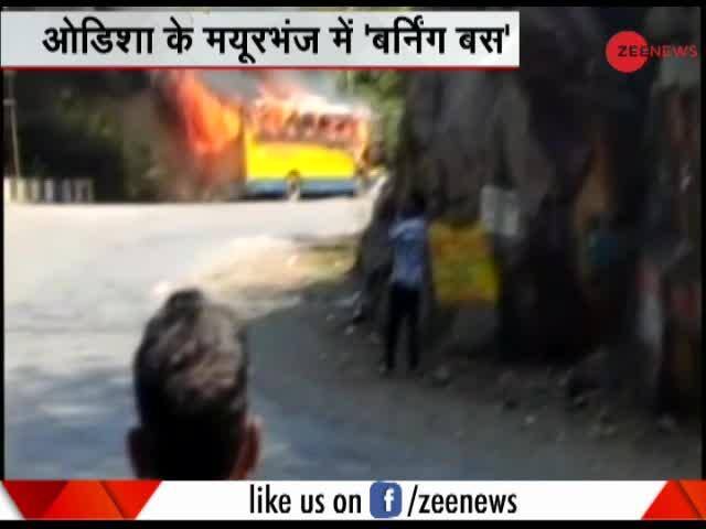 5W1H: Narrow escape for passengers as bus catches fire in Odisha's ...