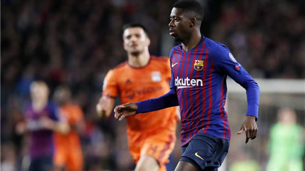 Barcelona rule injured forward Ousmane Dembele out for up to four weeks