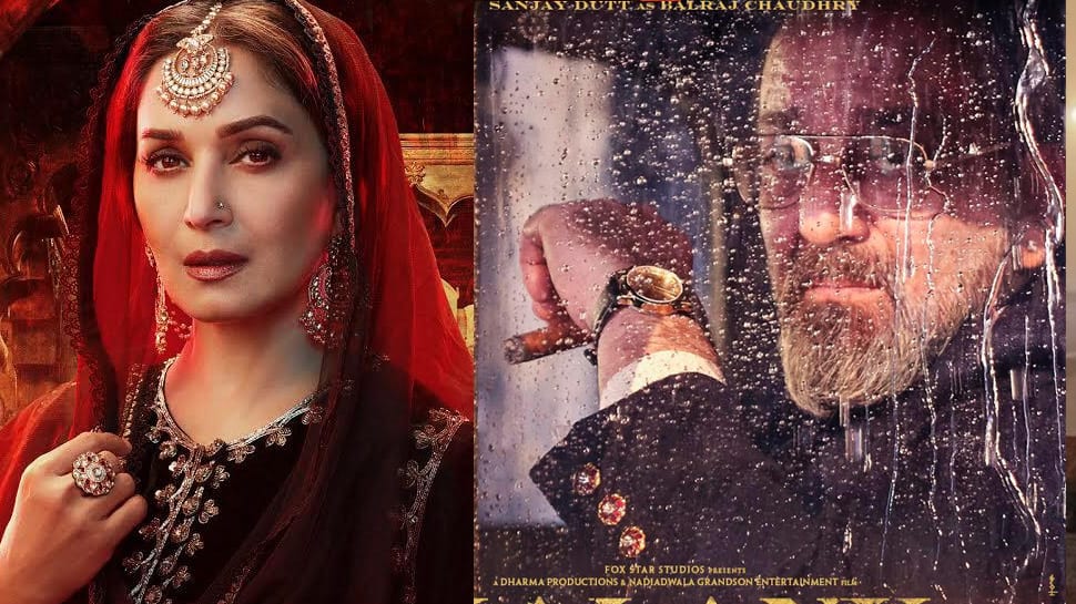 Kalank: Sanjay Dutt and Madhuri Dixit look regal in new posters