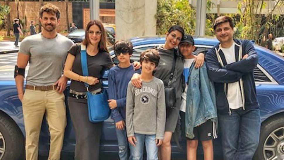 Image result for Sonali Bendre had fun with Hrithik Roshan Family last weekend