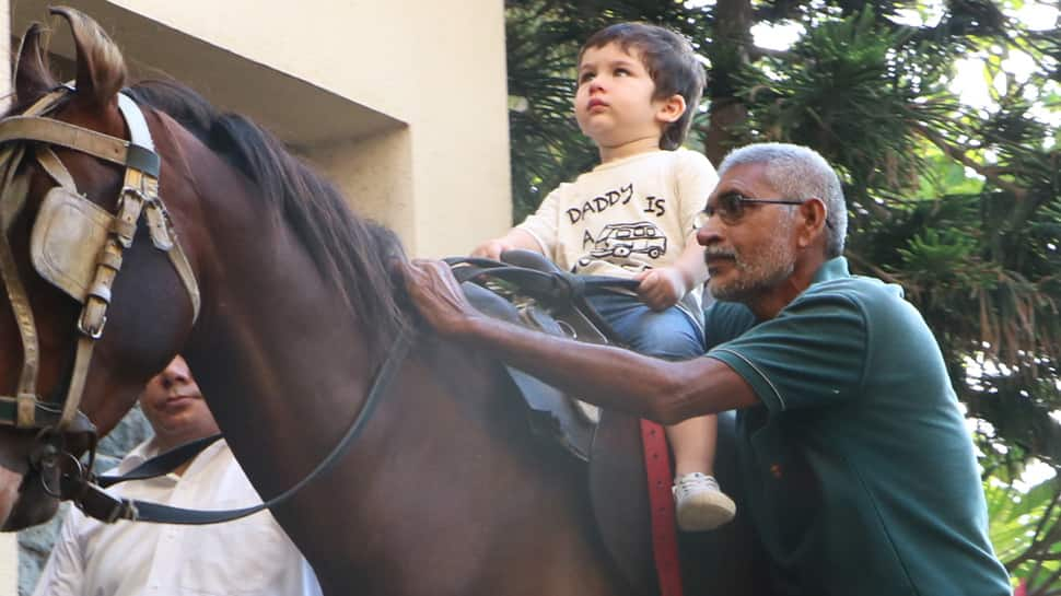 Taimur Ali Khan goes horse riding in Bandra—In pics