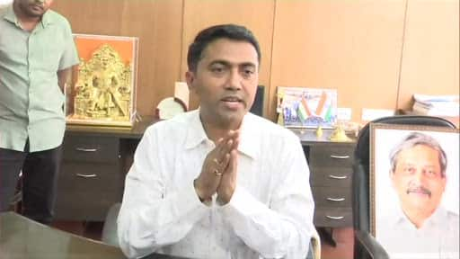 Pramod Sawant takes charge as Goa CM; floor test on Wednesday