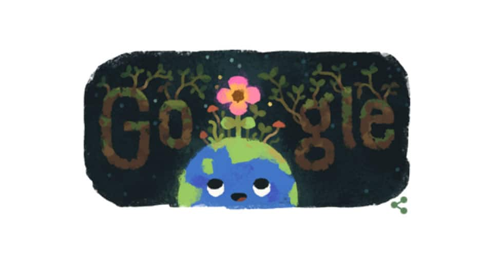 Google celebrates spring equinox with a doodle