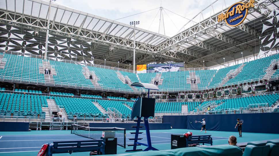 Miami Open: Rain wipes out opening day&#039;s play at Hard Rock stadium