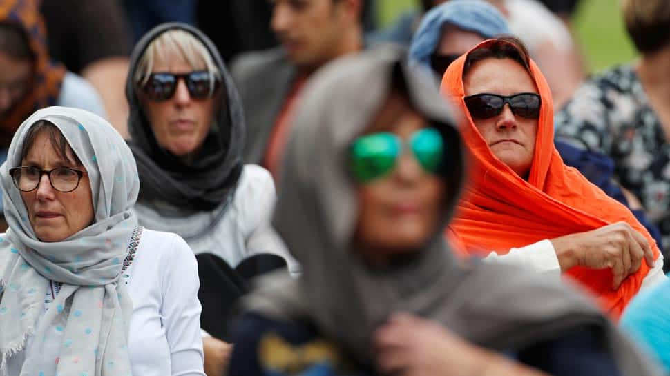 New Zealand women don headscarves to support Muslims after shootings