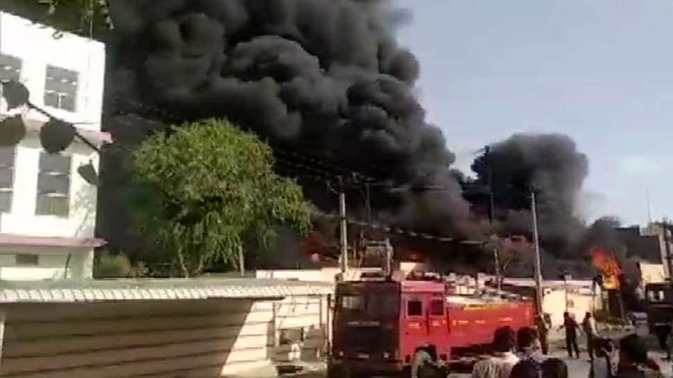Fire breaks out at a chemical factory in Rajasthan&#039;s Jodhpur
