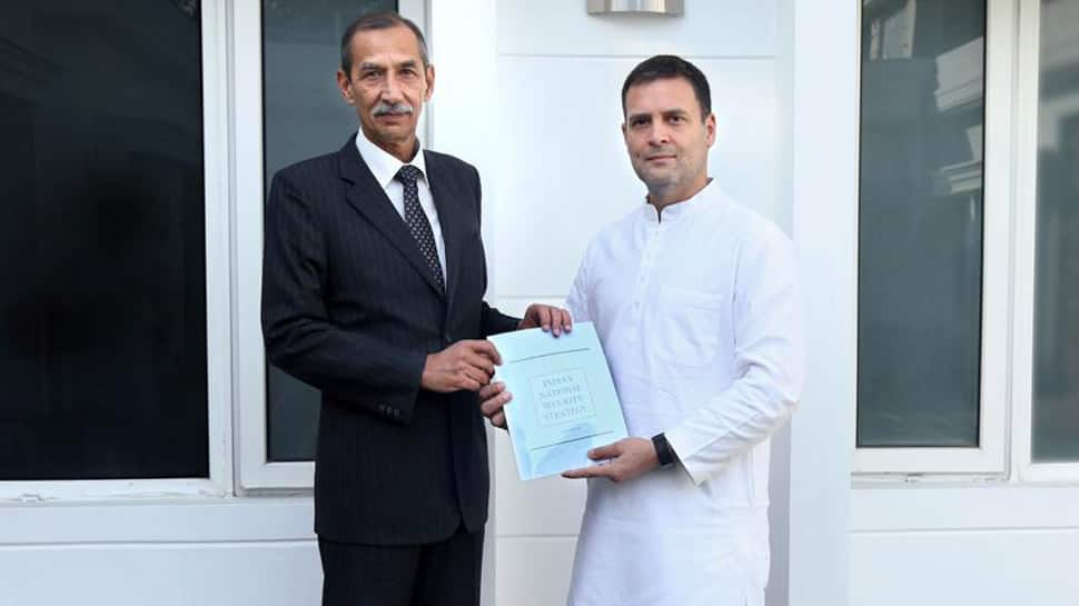 Surgical strike architect Lt Gen DS Hooda submits report on National Security to Rahul Gandhi