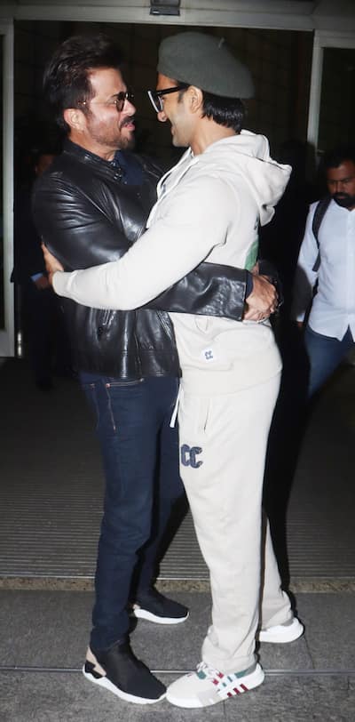 Ranveer Singh, Anil Kapoor at the airport