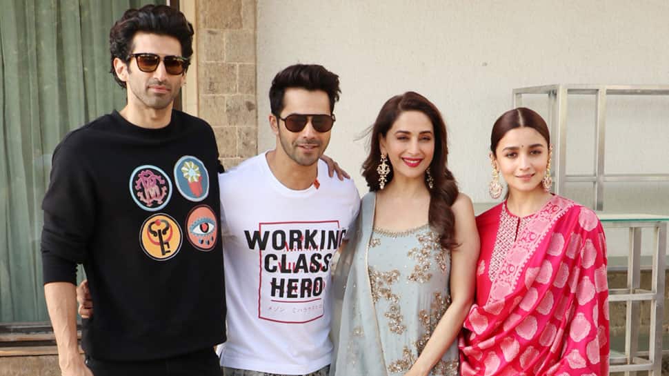 Alia Bhatt Varun Dhawan Madhuri And Aditya Roy Kapur Promote Kalank In Full Swing See Pics Movies News Zee News • 1,1 mln prosmotrov 3 goda nazad. alia bhatt varun dhawan madhuri and
