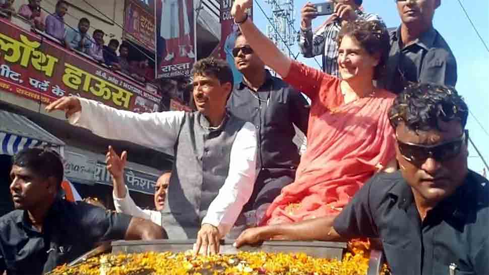 Priyanka Gandhi roadshow: Sefies with supporters, flowers for detractors