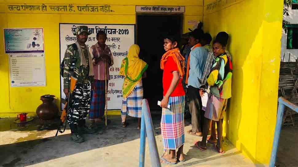 Snub to Naxals, Shamgiri in Bastar registers 77 per cent voting