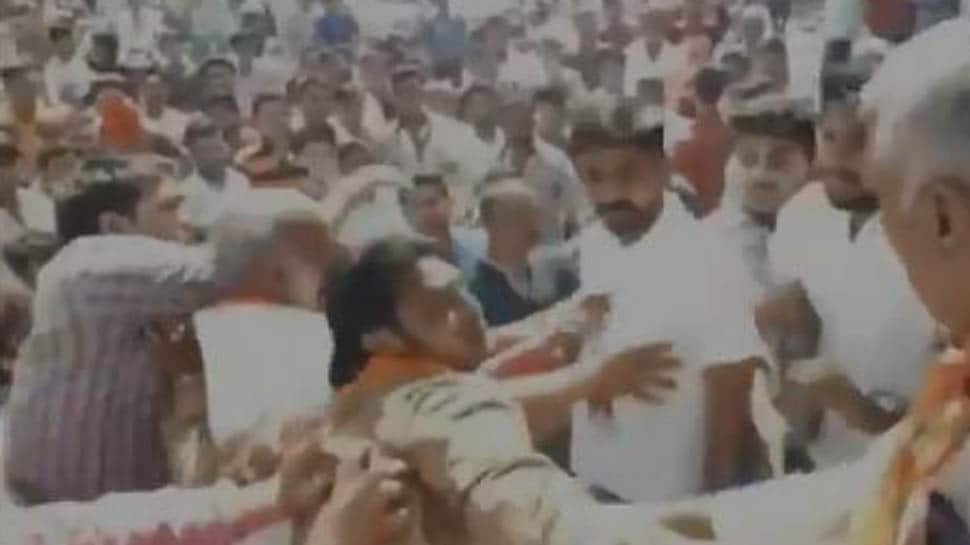 Watch: 2 groups of BJP workers clash at a rally in Ajmer