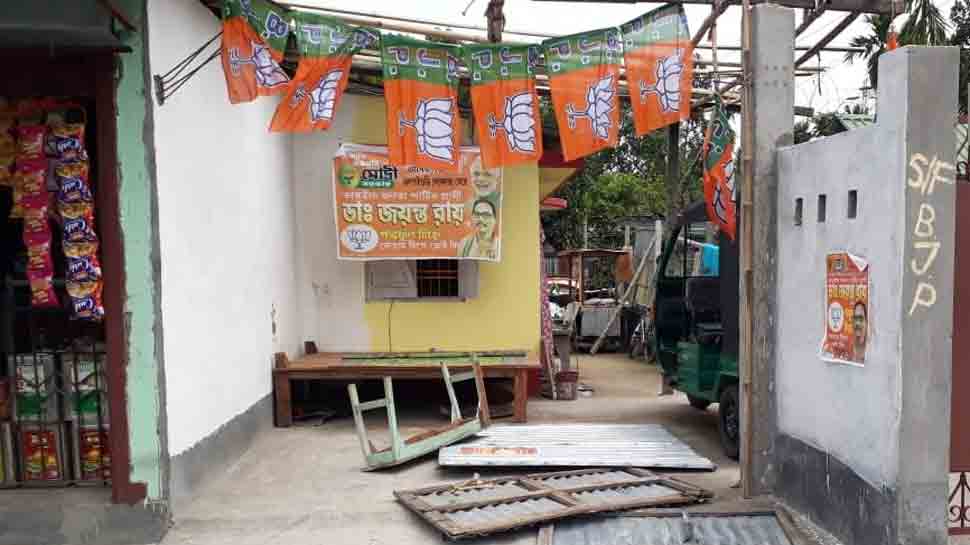 Miscreants vandalise three BJP booth offices in West Bengal&#039;s Siliguri