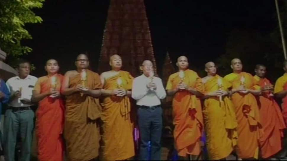 Buddhist monks in Bodh Gaya pray for Sri Lanka blasts victims