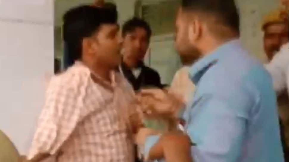 BJP workers thrash poll officer in UP&#039;s Moradabad for asking voters to &#039;press cycle button&#039;