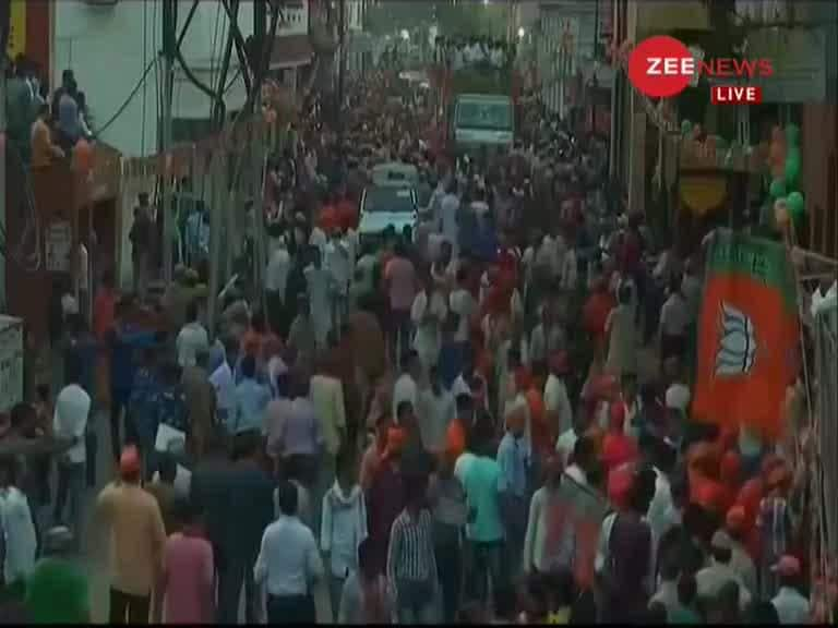 Varanasi Prime Minister Narendra Modi Holds Mega Roadshow Zee News