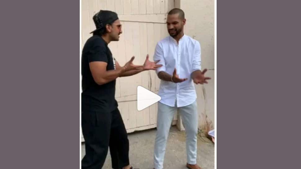 Ranveer Singh-Shikhar Dhawan dancing to Khali Bali hook step is mind-blowing! Watch