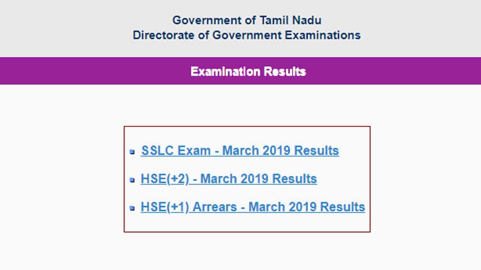 Tamil Nadu Board Class 10th result 2019 announced TN Board SSLC exam
