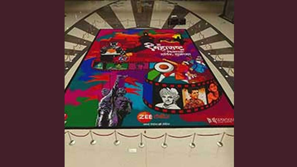 Zee Talkies makes a larger than life Rangoli on occasion of Maharashtra Day