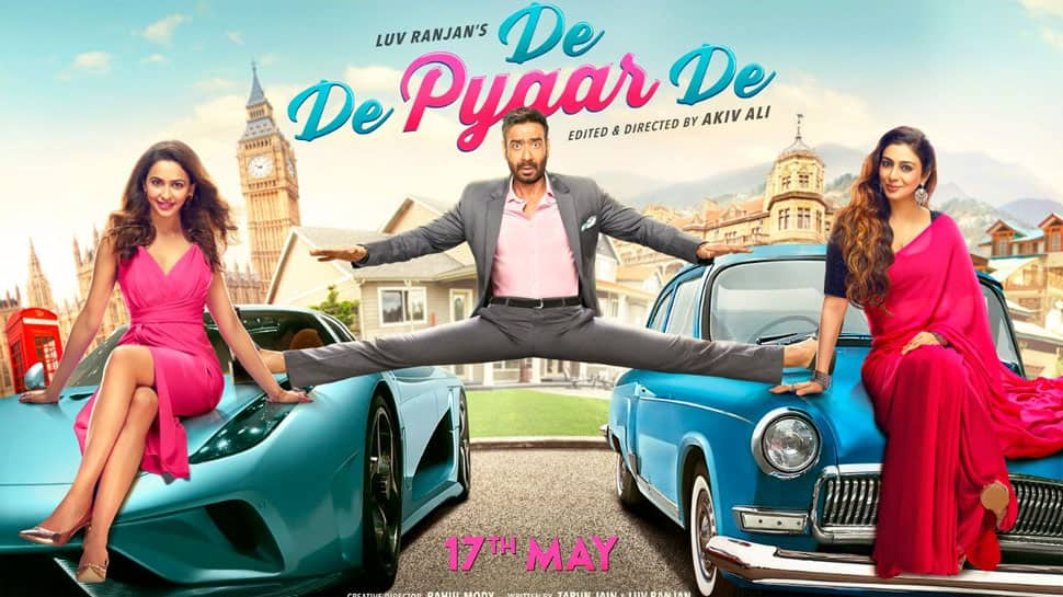 Ajay Devgn stuck between Tabu and Rakul Preet in new poster of &#039;De De Pyaar De&#039;—See inside