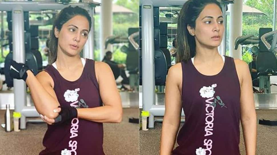 Erica Fernandes has a hilarious reaction to Hina Khan&#039;s gym pics