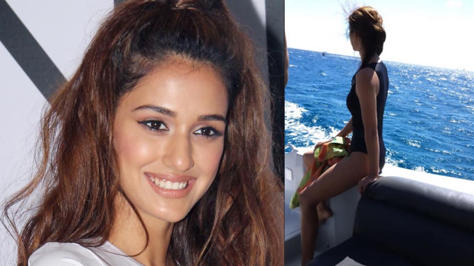 This pic of Disha Patani chilling in black swimwear will give you major TGIF feels