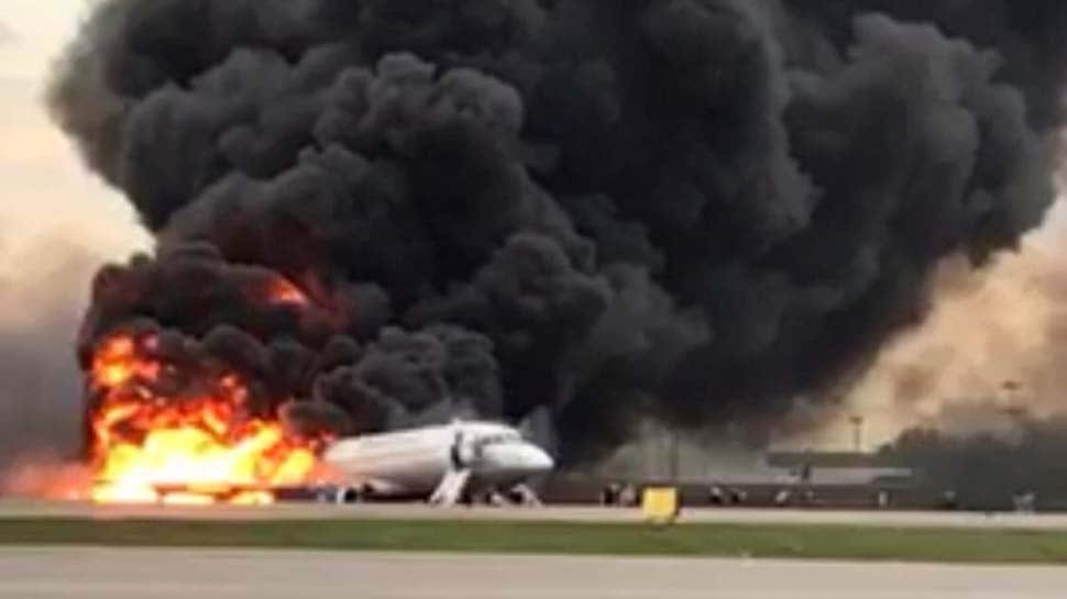 At least 13 killed after Russian passenger plane catches fire mid-air