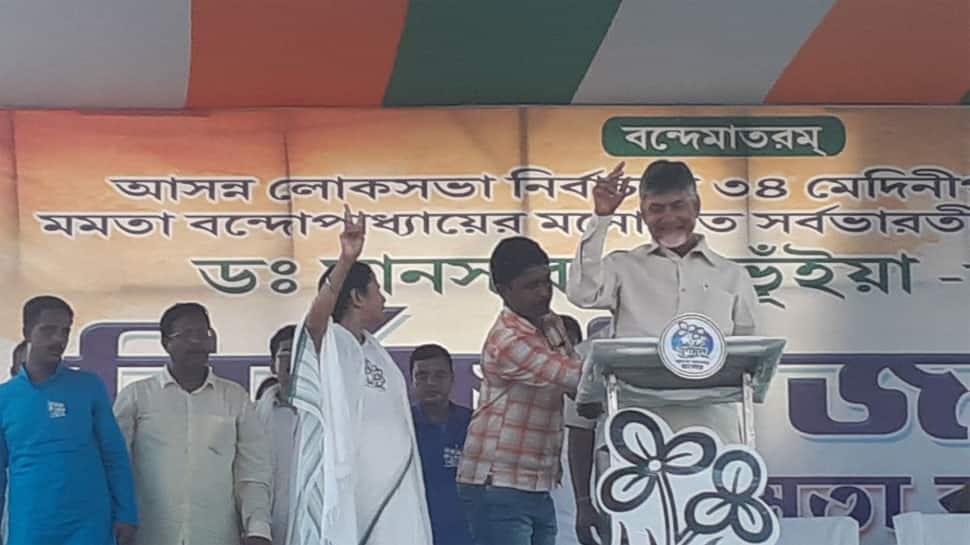 TDP chief N Chandrababu Naidu campaigns for Mamata Banerjee, calls her &#039;Bengal tiger&#039;
