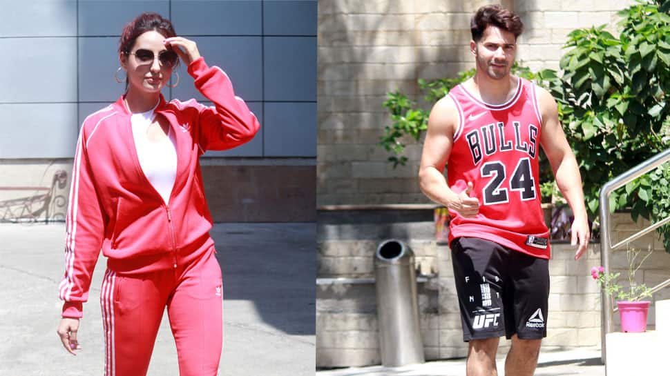 Nora Fatehi, Varun Dhawan rehearse for &#039;Street Dancer 3D&#039;, spotted outside dance studio—Pics
