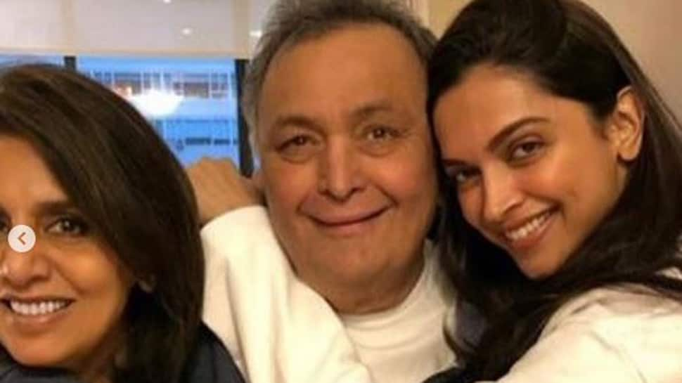 Deepika Padukone visits ex-boyfriend Ranbir Kapoor&#039;s parents Rishi-Neetu in New York 