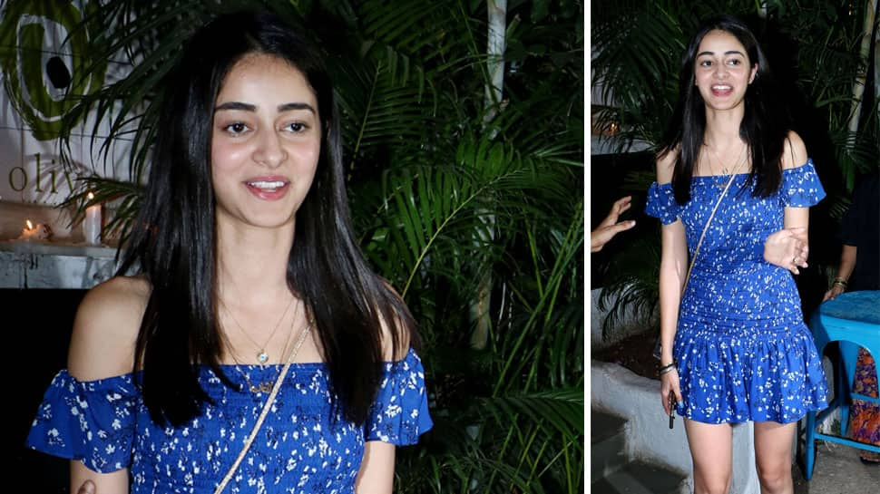 Ananya Panday&#039;s electric blue off-shoulder dress is totally a summer must-have! See pics