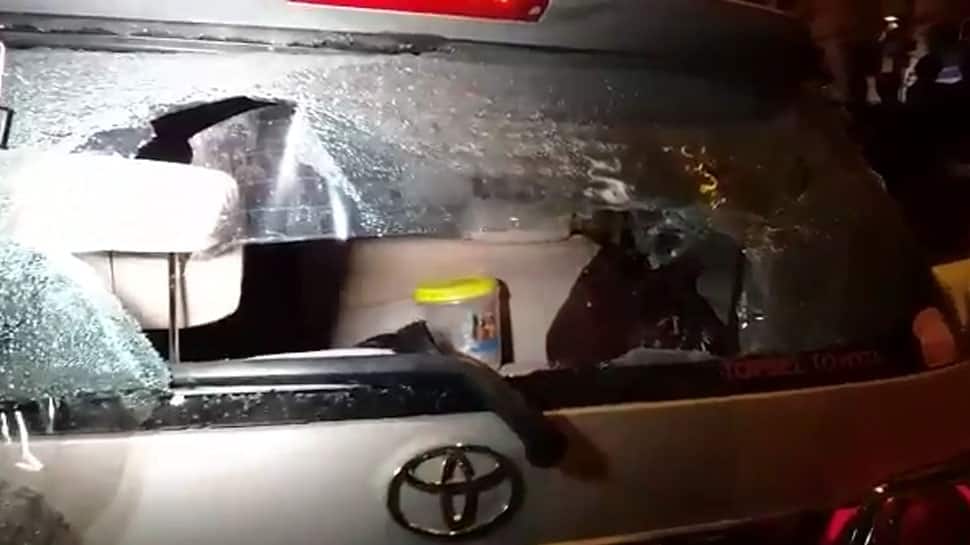 West Bengal violence: BJP leader Mukul Roy&#039;s car vandalised, party&#039;s Dum Dum candidate attacked in Nagerbazar