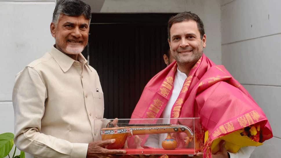 Chandrababu Naidu meets Rahul Gandhi, discusses firming up anti-BJP front