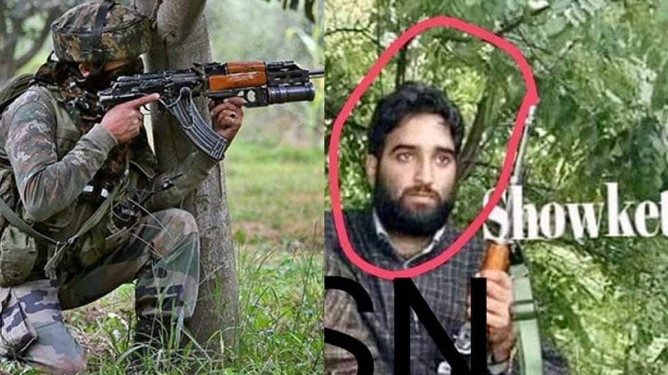 Hizbul Mujahideen commander Showkat Ahmad Dar, who killed Army jawan Aurangzeb, among four terrorists gunned down in J&amp;K