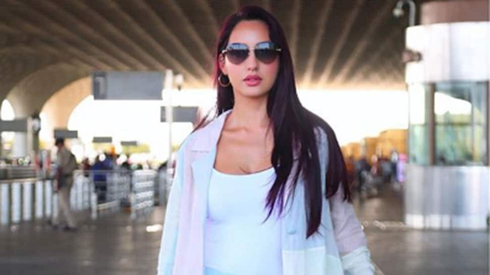 Nora Fatehi&#039;s airport look will drive away your Monday morning blues—Pics