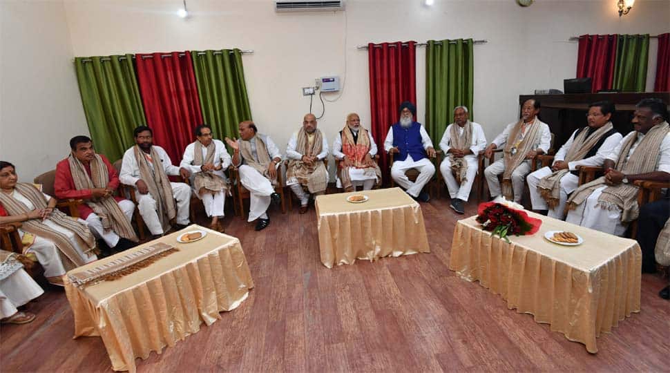 Buoyed by exit polls results, Amit Shah to host dinner for NDA allies today