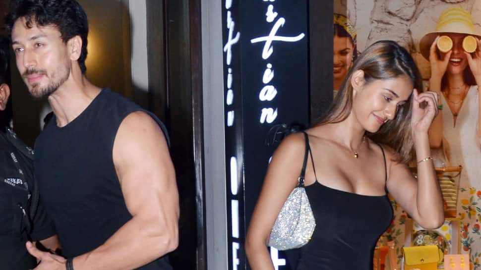 Disha Patani, Tiger Shroff twin in black for dinner date—Pics