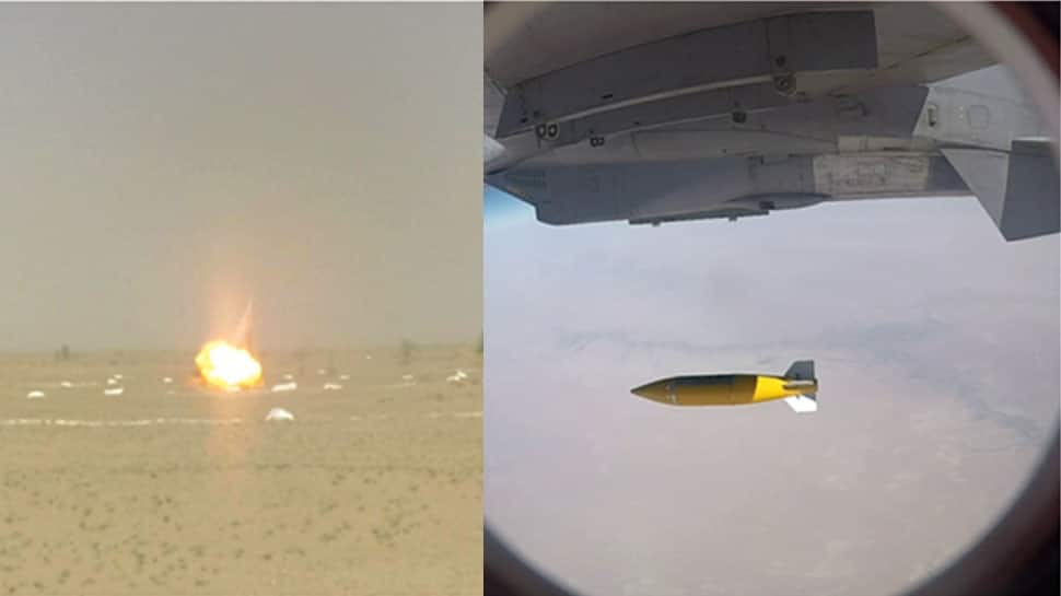 DRDO successfully test-fires indigenously-developed 500 kg inertially guided bomb in Rajasthan&#039;s Pokhran